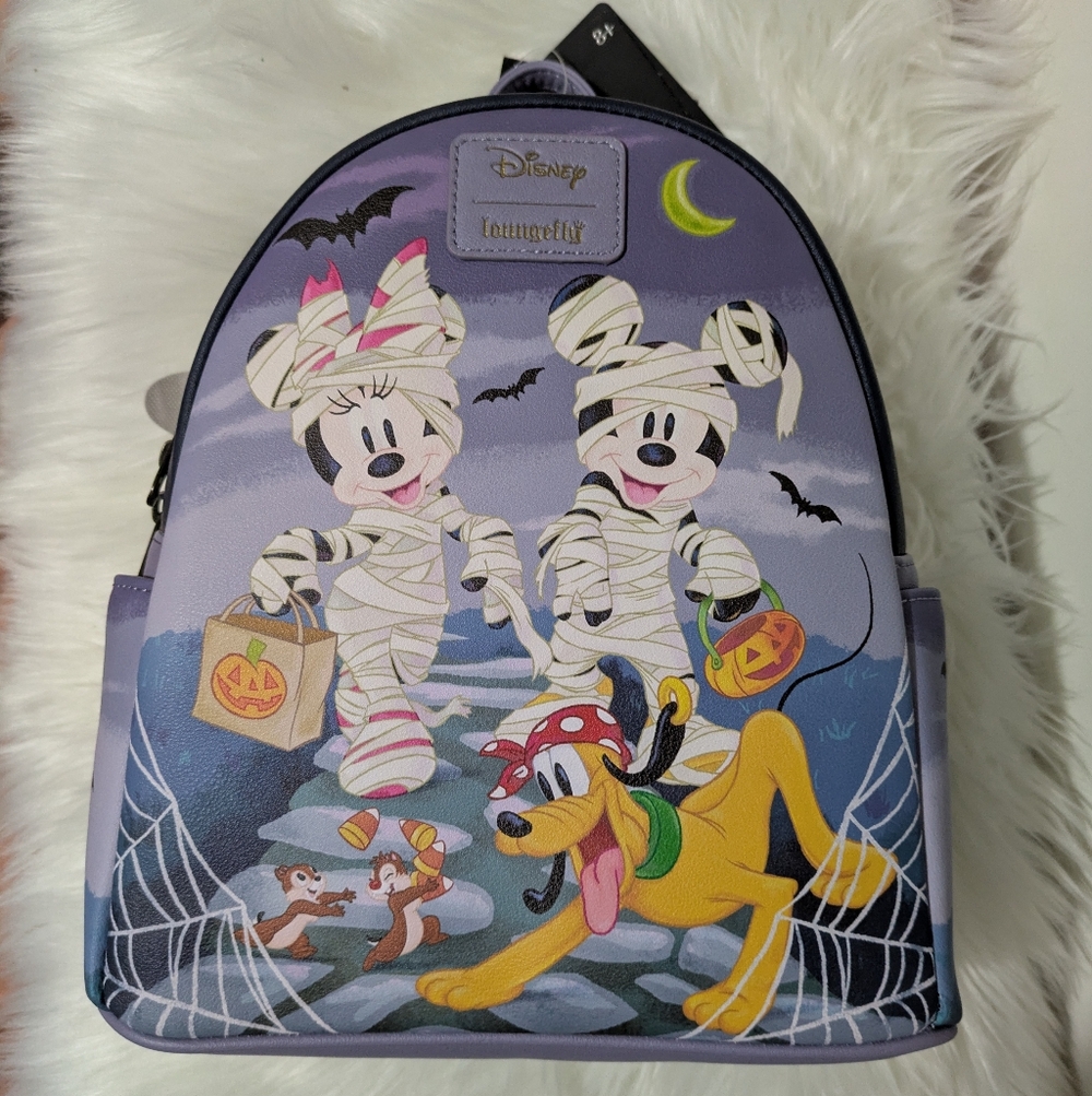 LAST PRICE DROP Loungefly Disney Mickey & Friends Mummy Halloween Backpack New!
